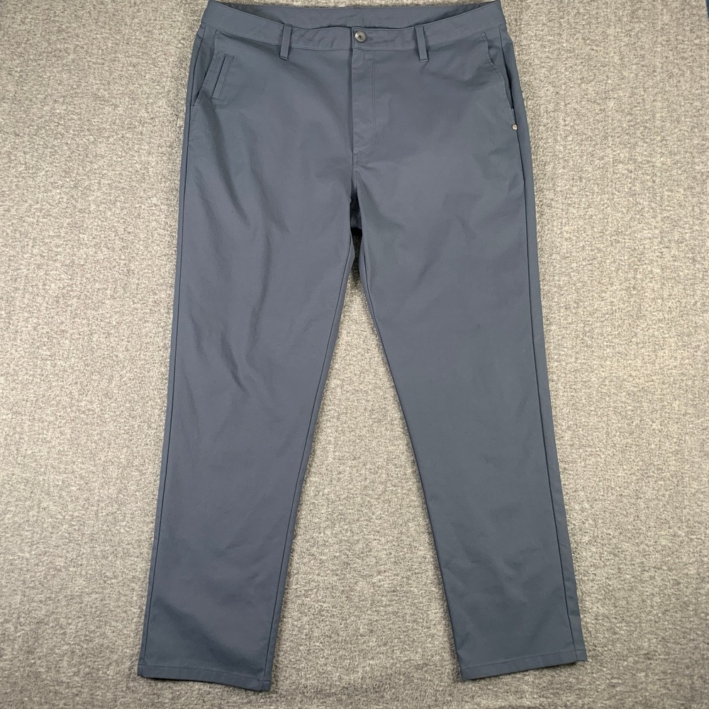 Vuori Meta Pants Men 40x29 Blue Athleisure Chino Preppy Modern V427